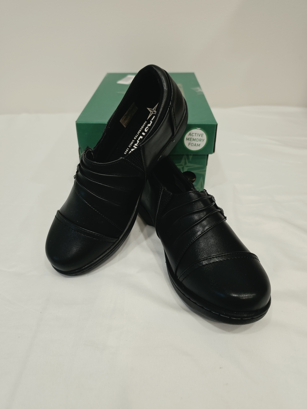 Eastland Sylvan Black Slip-On Padded Comfort Loafers